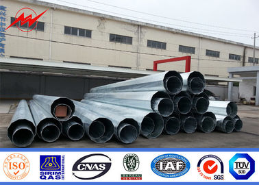 10kv Galvanized Transmission Line Poles 30mm Metal Steel Utility Power Poles supplier