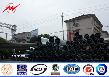 Electrical Galvanized Steel Power Pole 11.8m 8KN 10KN 12.5KN 25KN Q345 supplier