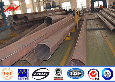 25m Gr65 Material Steel Transmission Poles , Lattice Welded Steel Power Pole supplier