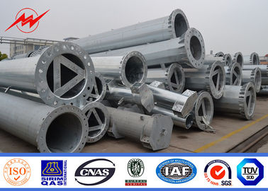 10-50m Steel Power Pole Electric Masts Galvanized Transmission Line supplier