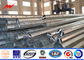 10kv Galvanized Transmission Line Poles 30mm Metal Steel Utility Power Poles supplier