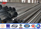 Conical HDG 16m steel utility Electrical Power poles for power transmission supplier