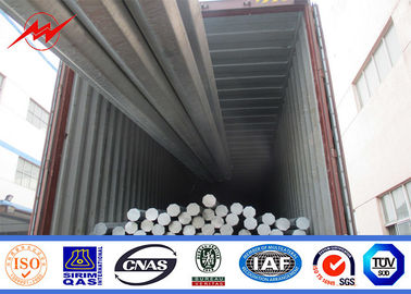 10kV Hot Dip Galvanized Electric Power Transmission Line Tubular Steel Poles supplier