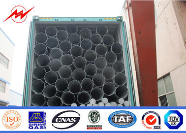 10kV Hot Dip Galvanized Electric Power Transmission Line Tubular Steel Poles supplier