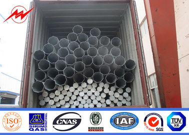 10kV Hot Dip Galvanized Electric Power Transmission Line Tubular Steel Poles supplier