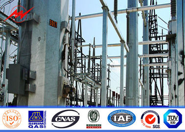 95FT NGCP Philippines Hot Dip Galvanization Steel Power Poles AWS D 1.1 supplier