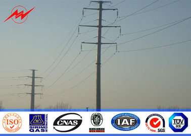 95FT NGCP Philippines Hot Dip Galvanization Steel Power Poles AWS D 1.1 supplier