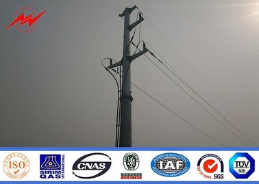 Utility Galvanized Power Poles For Power Distribution Line Project supplier