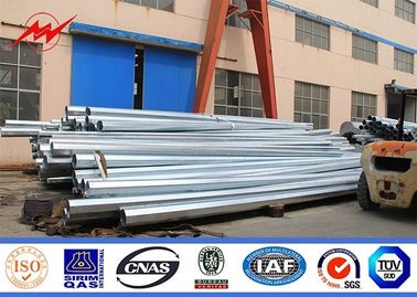 Utility Galvanized Power Poles For Power Distribution Line Project supplier