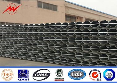 Galvanized Utility Power Poles with face to face joint mode / nsert mode supplier