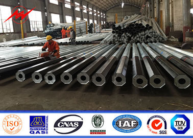 65kv 20M Galvanized Electrical Steel Power Pole / Metal Power Poles supplier