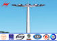 45M S355JR Steel Tubular Pole / High Mast Light Pole For Football Stadium supplier