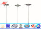 45M 80 nos LED Lights Galvanized High Mast Light Pole With Round Lantern Carriage supplier