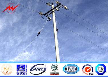 Polygonal 70FT 69kv Metal Steel Utility Poles Galvanized Structure Surface Treatment ASTM A123 Standard supplier