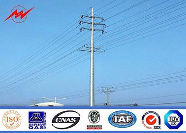 Steel Hot Dip Galvanised Steel Pole For Transmission Power Distribution 30 - 90FT supplier