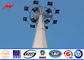 Custom 40m Polygonal Stadium Football High Mast Lighting Pole For Football Stadium with 60 Lights supplier