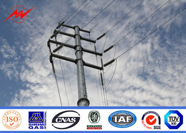 Steel Electrical Power Transmission Poles For Electricity Distribution Line Project supplier