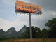 Galvanized steel Multi Color Roadside Outdoor Billboard Advertising 3M height supplier