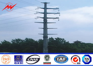 11.9m 16kn Load Electrical Power Pole 100% Welding Surface Galvanized  Treatment supplier