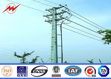 69KV 30kM ASTM A123 Octagonal Foot Galvanised Steel Poles For Street / Garden / Square supplier