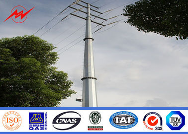 Transmission Line Hot Rolled Coil Steel Power Pole 33kv 10m Electric Utility Poles supplier