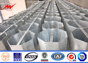 9m 200Dan Galvanized Conicial Power Transmission Poles For Electrical Line Project supplier