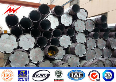 220KV Electric Tubular Poles Metal Post Galvanized Electrical Utility Poles supplier