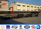 69KV 110 KV 115KV 132KV Octagonal Steel Transmission Pole With Bitumen Surface Treatment supplier