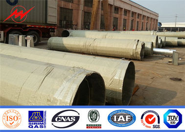 Galvanized Steel Metal Power Poles 25FT 30FT 35FT Yield Strength 345Mpa supplier