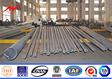 Galvanized Steel Q345B / A572 Electrical Power Pole Power Transmission Poles supplier