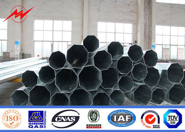 Hot Dip Galvanized Polygonal Utility Power Poles For Distribution Line supplier