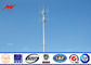 Galvanized Self Supporting Lattice Tower , Telecommunication Antenna Mono Pole Tower supplier