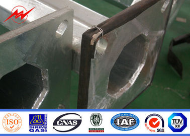 1-30mm Galvanised Electric Steel Pole For Power Transmission With Flange And Anchor Bol supplier