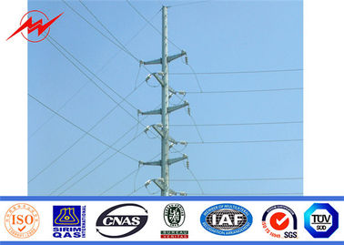 11KV  33KV Octagonal Steel Transmission Tubular Pole With FIberglass Protection supplier