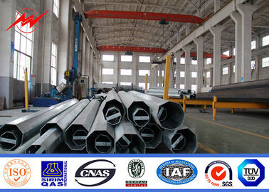 Tapered Conical Electrical Power Pole For Distribution Line Project supplier