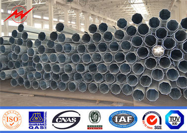 Galvanized HDG 132KV Electrical Materials Octagonal Steel Pole supplier