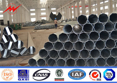 Galvanized HDG 132KV Electrical Materials Octagonal Steel Pole supplier