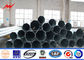 5mm Thickness Galvanised Steel Poles , Steel Transmission Poles For Power Line Project supplier