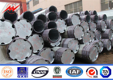 Octagonal Steel Electric Transmission Poles Galvanized Metal Utility Poles supplier