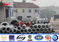 60ft 2 Sections 5mm 1200kg Hot Dip Galvanized Electric Steel Pole For Power Distribution supplier