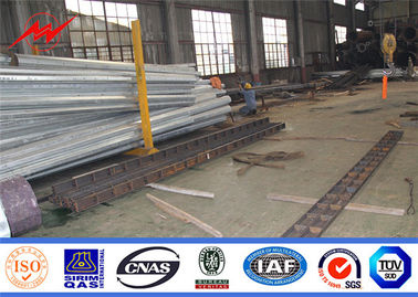 Multi Sided Galvanized Steel Utility Distribution Power Poles For Electrical Project supplier