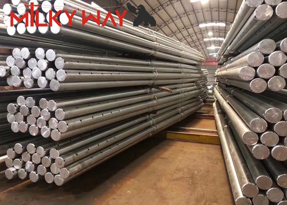 Galvanized Traffic Light Pole 10M Height 7M Crossarm supplier