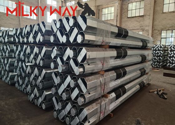 11m 3.8mm 7.2mm 80-100 microm Average Hot Dip Galvanization for Durable Galvanized Steel Pole supplier