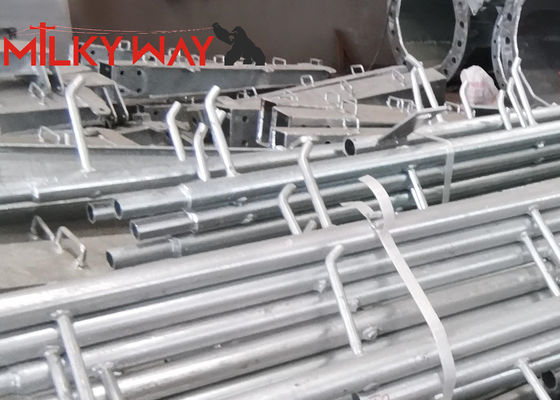 80FT 3sections 1200kg/1680kg/2000kg Philippines NGCP Standard Electric Steel Poles Column supplier