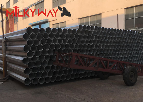 30FT 35FT Steel Tubular Pole For Electrical Distribution Line Project supplier