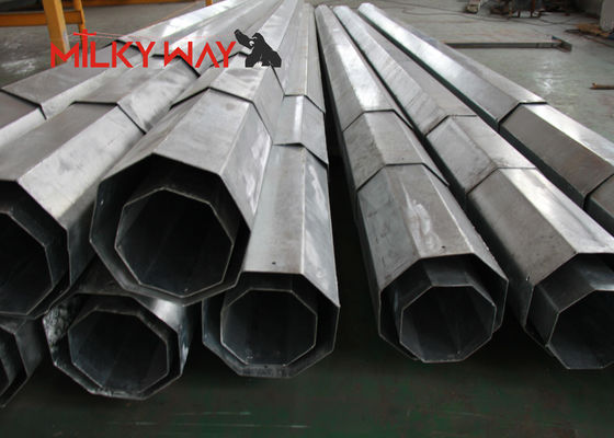 30FT 35FT Steel Tubular Pole For Electrical Distribution Line Project supplier