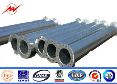 Distribution Steel Tubular Pole , Galvanized Steel Transmission Pole Tower supplier