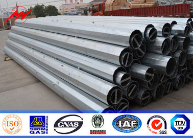 7.5M Light 1KN Load Steel Power Pole , Power Transmission Pole 450Mpa Min Yield Stress supplier