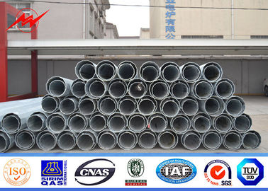 7.5M Light 1KN Load Steel Power Pole , Power Transmission Pole 450Mpa Min Yield Stress supplier