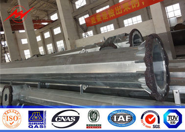 Metal Distribution Utility Power Poles 220KV Transmission Galvanized High Voltage supplier